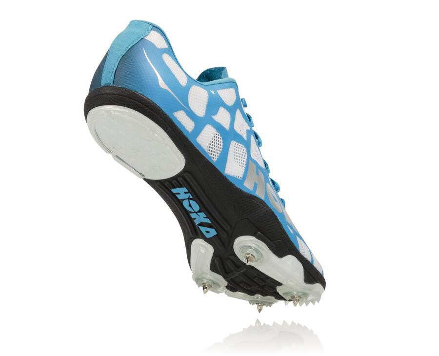 Hoka One One Spikes Dame - Rocket X - Hvide/Blå - 250749XDJ